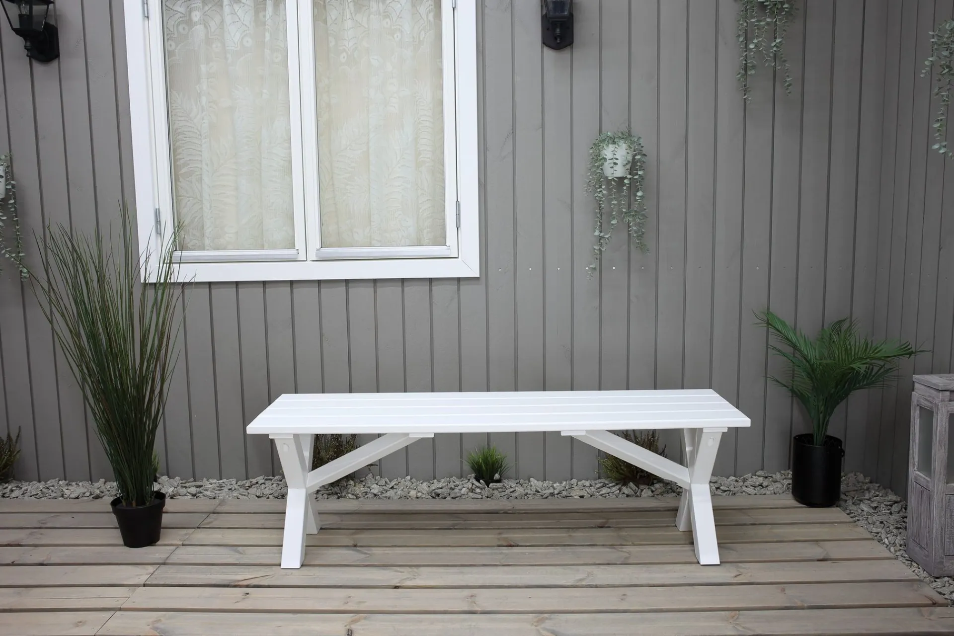 KWA Entrebenk|Benk-Scottsdale Sittebenk 140 cm Hvit