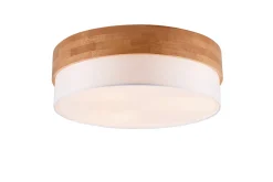 Trio Lighting Taklampe|Kjøkkenlampe-Seasons Taklampe 50 cm E14 Hvit/Tre