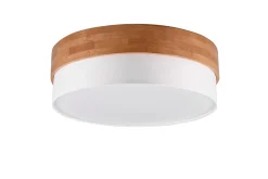 Trio Lighting Taklampe|Kjøkkenlampe-Seasons Taklampe 50 cm E14 Hvit/Tre