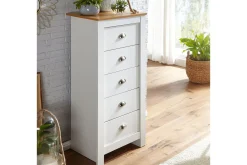 Sideboard & Skjenker-Seddik Sideboard 39 cm Rektangulær Natur,Hvit
