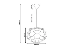 Kjøkkenlampe|Taklampe-Segre Taklampe 40 cm Gull