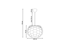 Segre Taklampe 60 cm