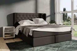 Kontinentalsenger|Komplett Sengepakke-Select No 4 Komplett Sengepakke 140x200 Fast Mørkegrå
