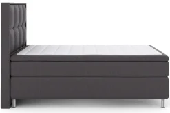Kontinentalsenger|Komplett Sengepakke-Select No 4 Komplett Sengepakke 140x200 Fast Mørkegrå