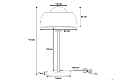 Bordlampe|Vinduslampe-Senette Bordlampe 24 cm Kobber