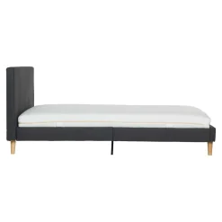 Komplett Sengepakke-Seng HOME4YOU Juno 90x200 cm med madrass Kukka Duo 11 Zone Grå