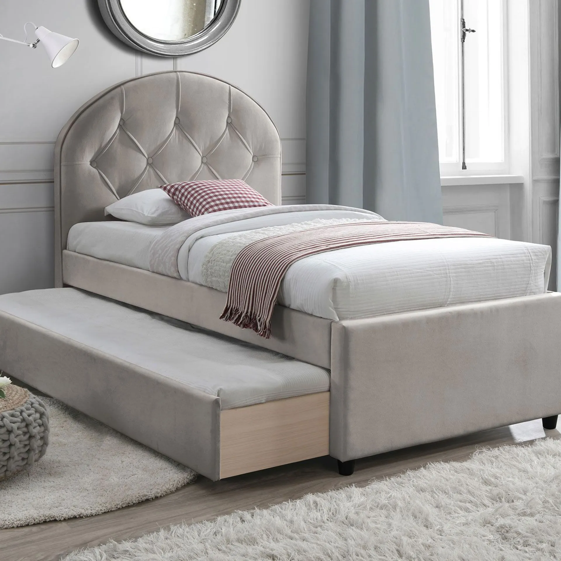 Seng HOME4YOU Lara med madrass Harmony Duo Season 90x200 cm