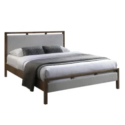Komplett Sengepakke-Seng HOME4YOU Voksi med madrass Harmony Duo Season 160x200 cm grå