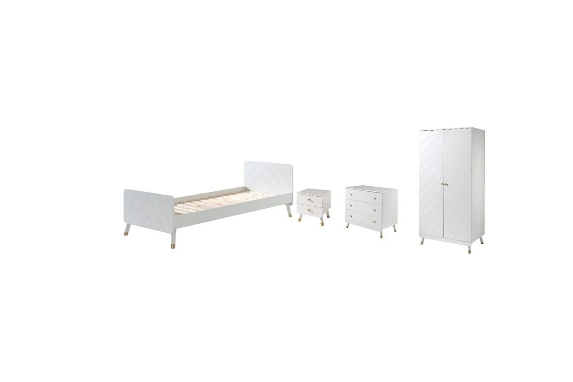 Seng med nattbord garderobe kommode Billy