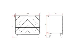 Seng med nattbord garderobe kommode Billy