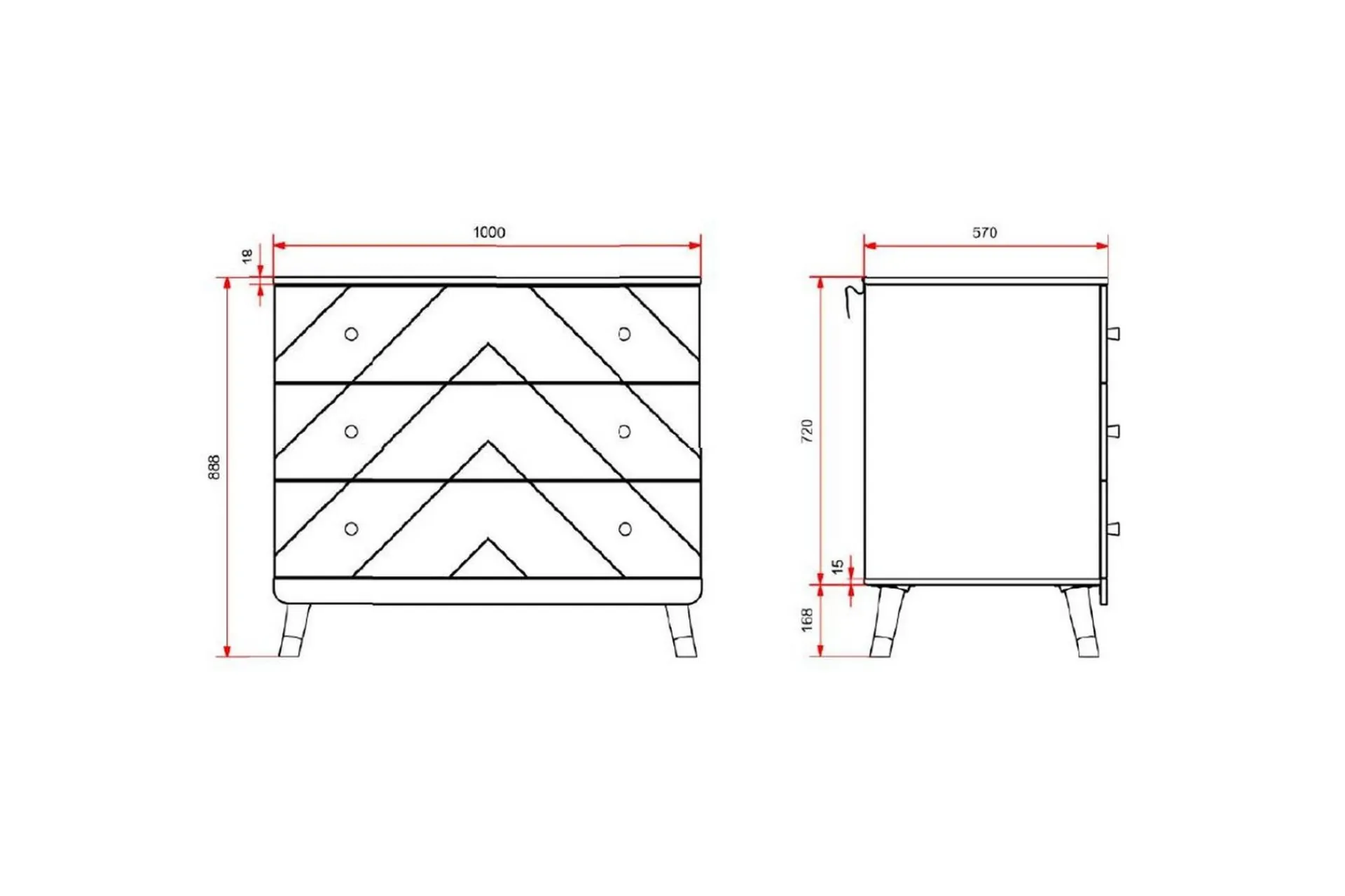 Seng med nattbord garderobe kommode Billy