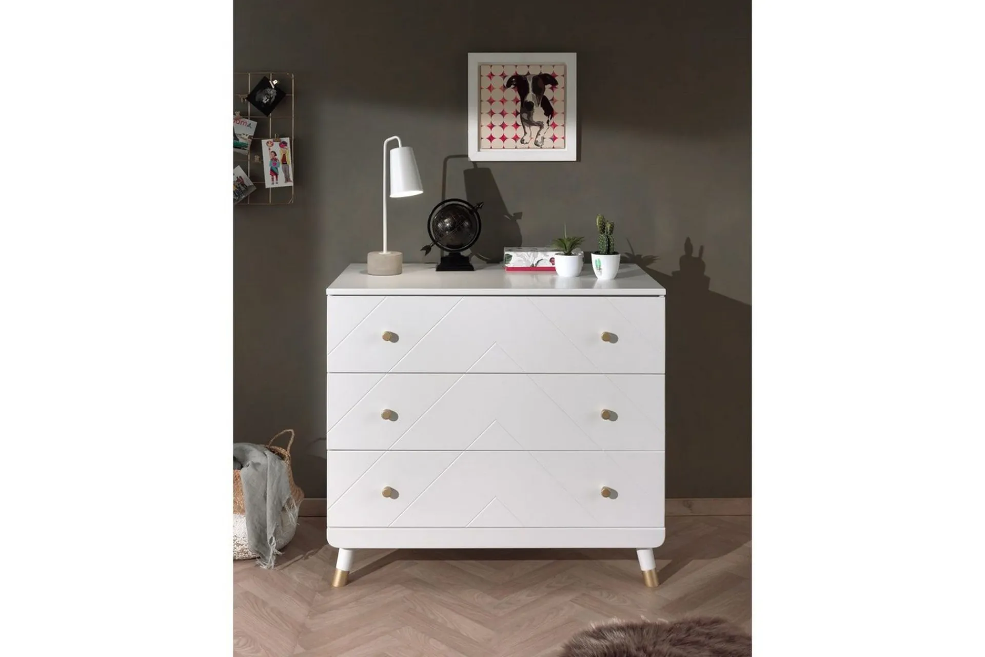 Seng med nattbord garderobe kommode Billy