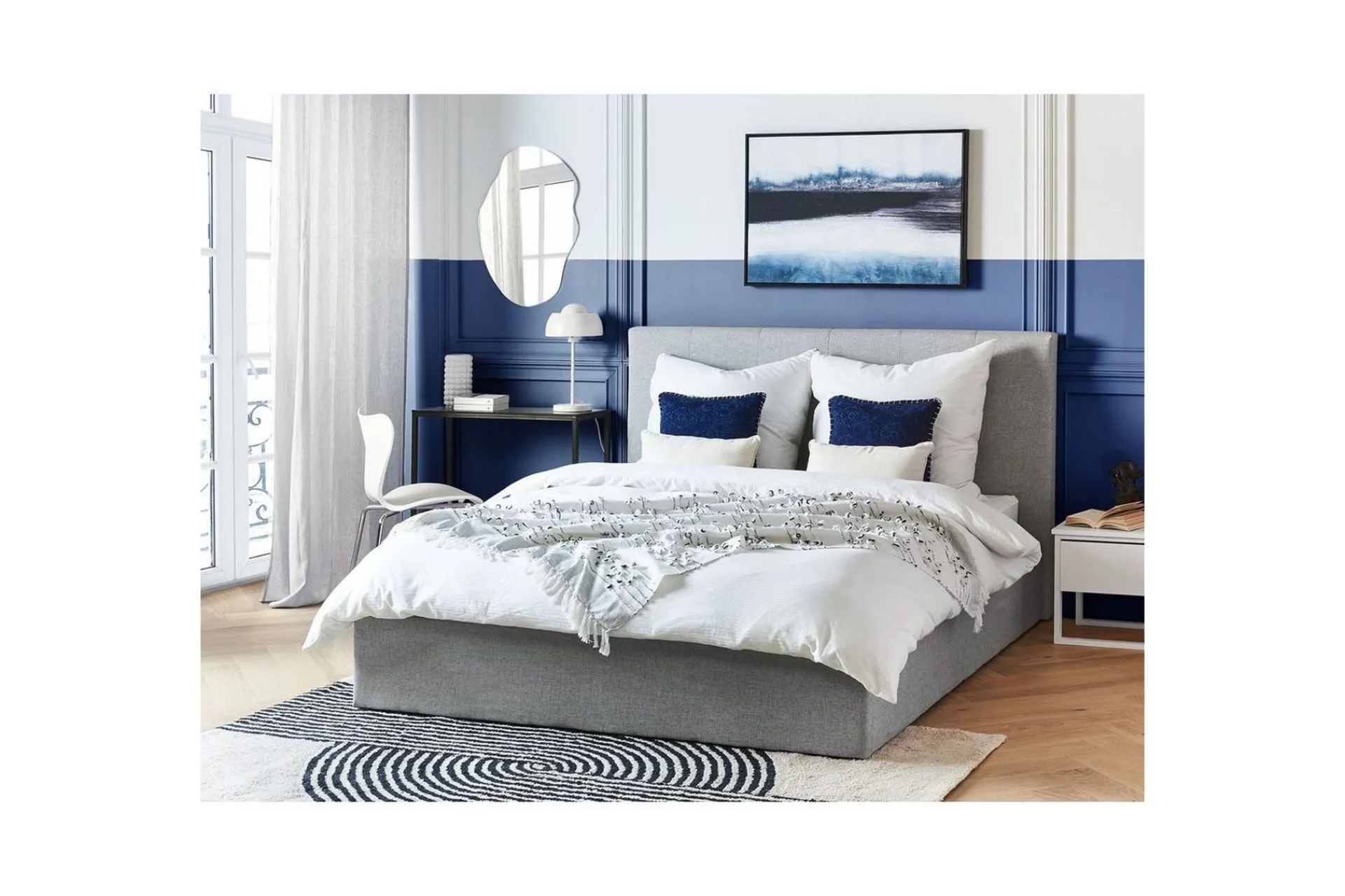 Sengeramme & Sengestamme|Seng Med Oppbevaring-Seng med oppbevaring Lorient Grey