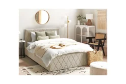 Sengeramme & Sengestamme|Seng Med Oppbevaring-Seng med oppbevaring Rochefort Beige