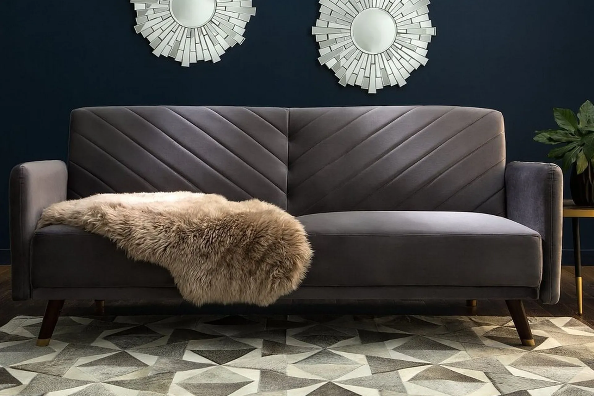 Velour Sofa & Fløyel Sofa|Sovesofaer-Senja Sovesofa 200 cm Grey