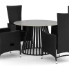 deNoord Spisegrupper Hage-Sensi utendørs spisegruppe 120 cm med 4 Jenny spisestoler