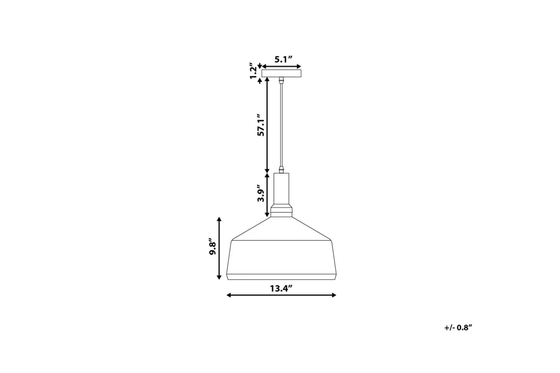 Kjøkkenlampe|Taklampe-Sepik Taklampe 34 cm Hvit