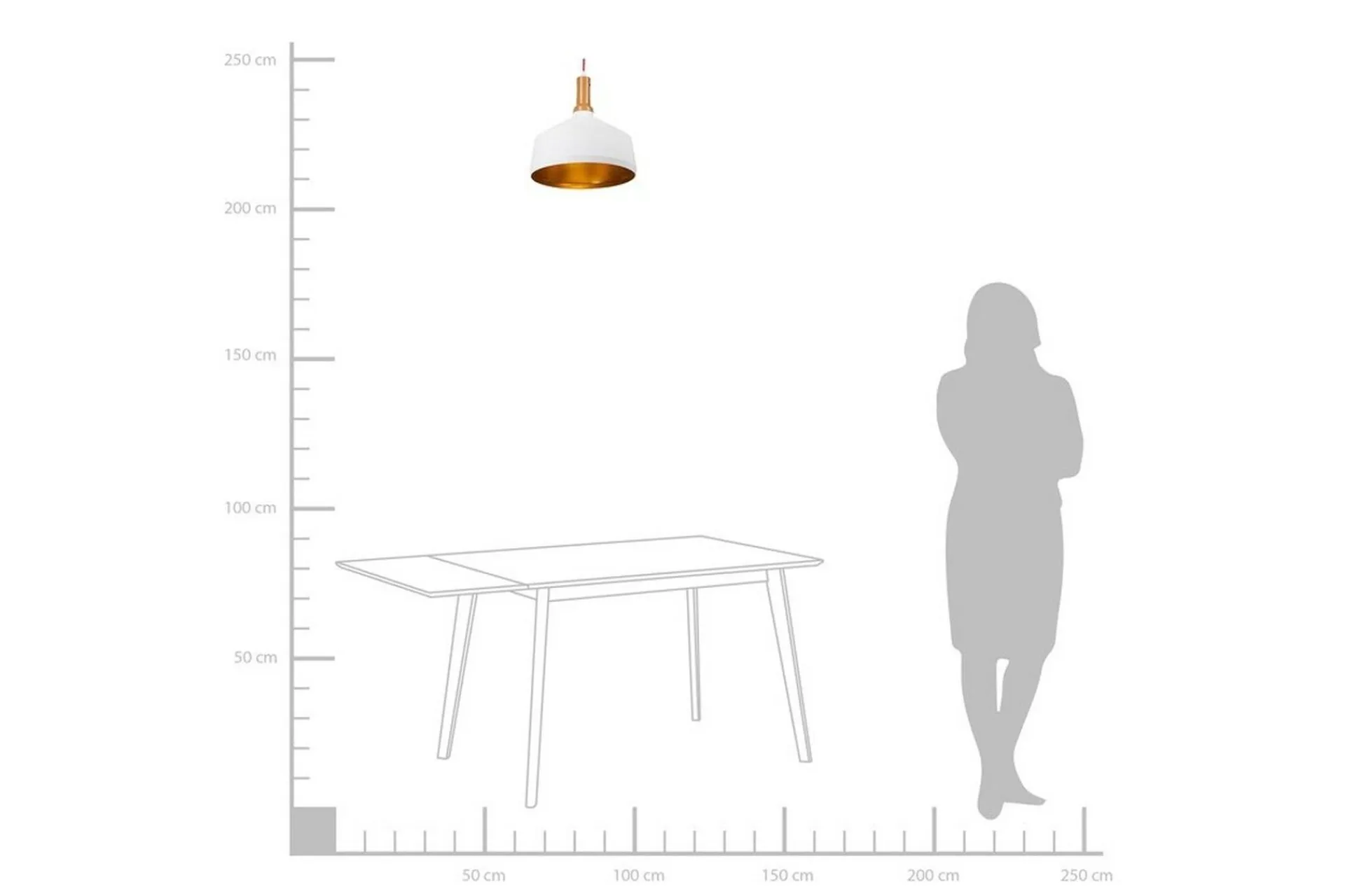 Kjøkkenlampe|Taklampe-Sepik Taklampe 34 cm Hvit
