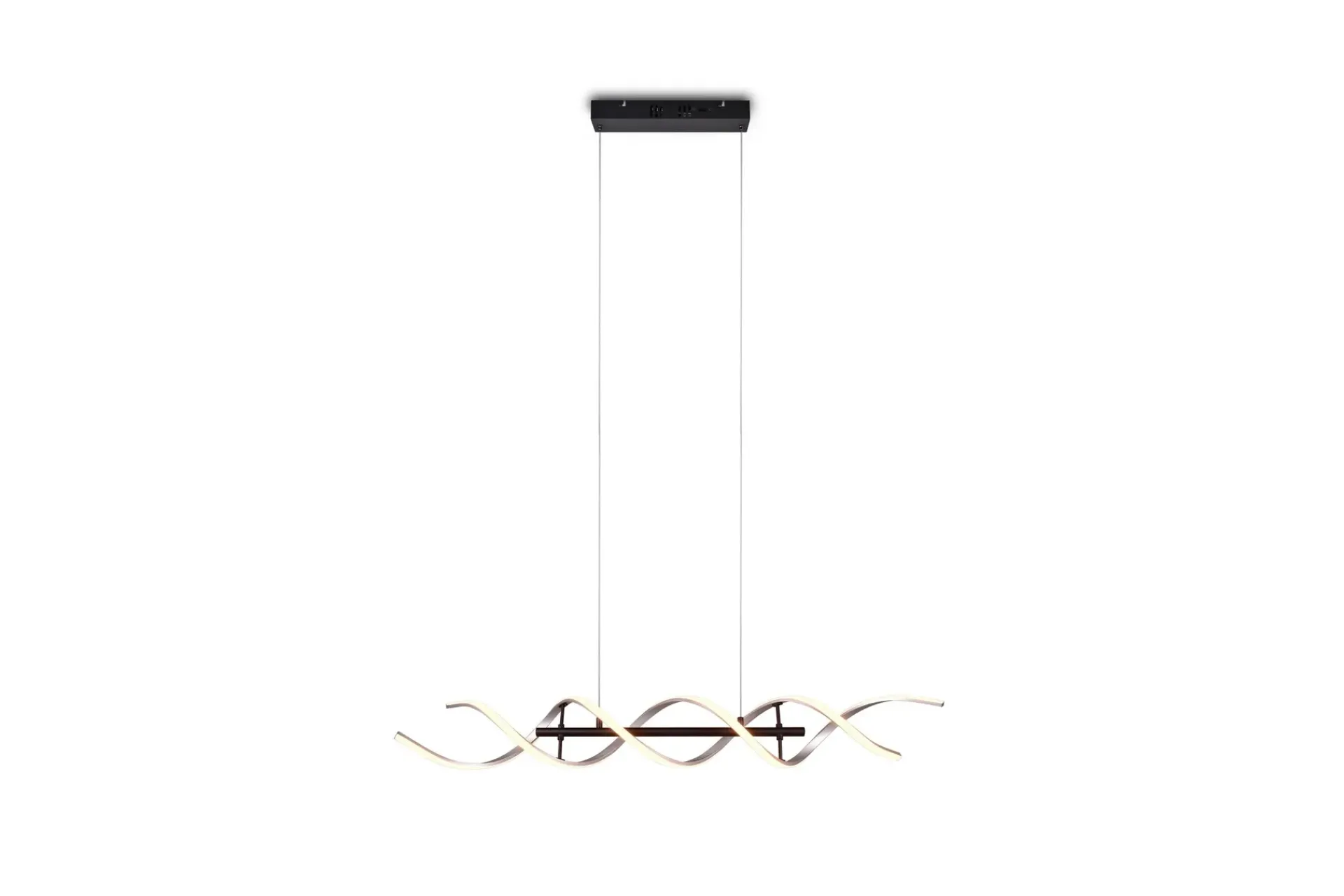 Trio Lighting Kjøkkenlampe|Vinduslampe-Sequence LED-Pendellampe /Matt Svart Børstet Aluminium