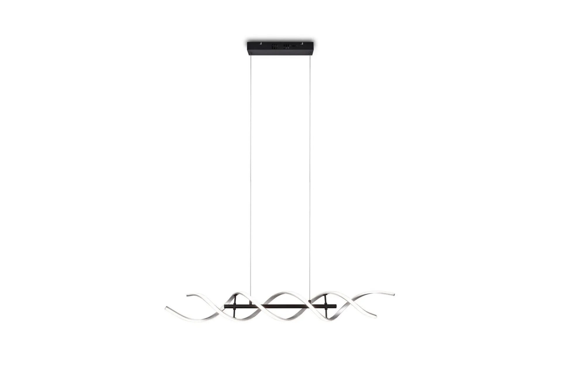 Trio Lighting Kjøkkenlampe|Vinduslampe-Sequence LED-Pendellampe /Matt Svart Børstet Aluminium