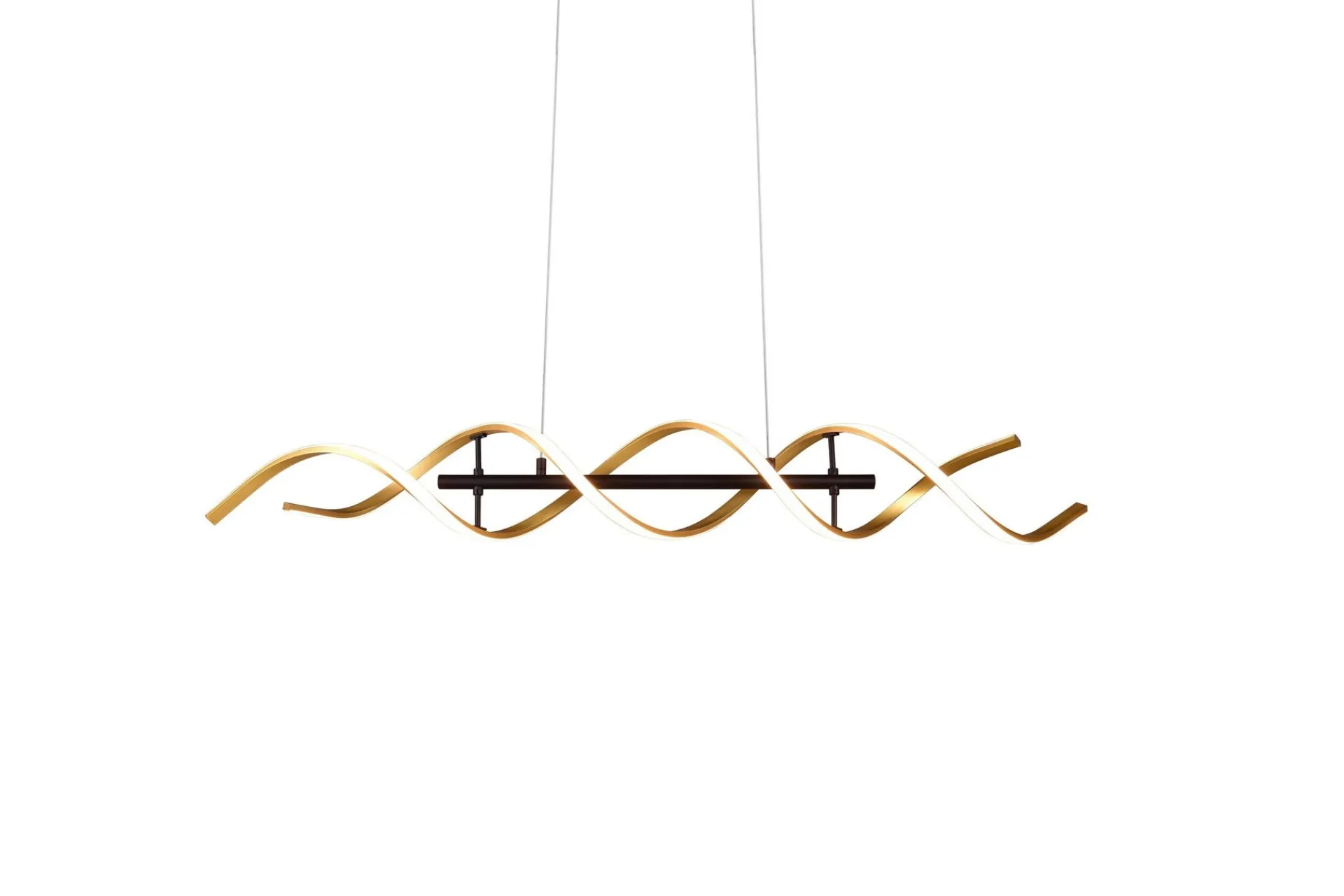 Trio Lighting Kjøkkenlampe|Vinduslampe-Sequence LED-Pendellampe Matt Messing/Matt Svart Gull