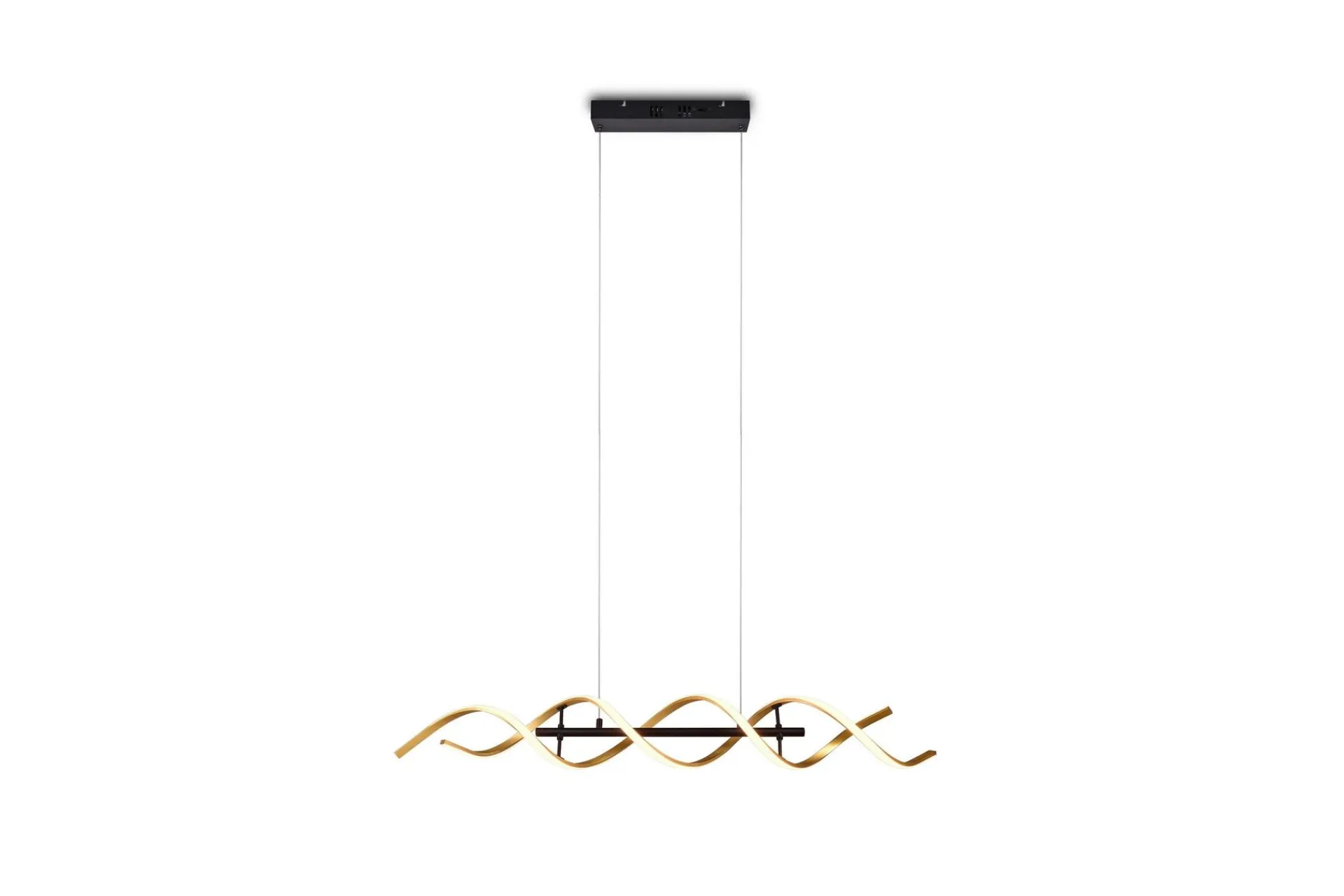 Trio Lighting Kjøkkenlampe|Vinduslampe-Sequence LED-Pendellampe Matt Messing/Matt Svart Gull