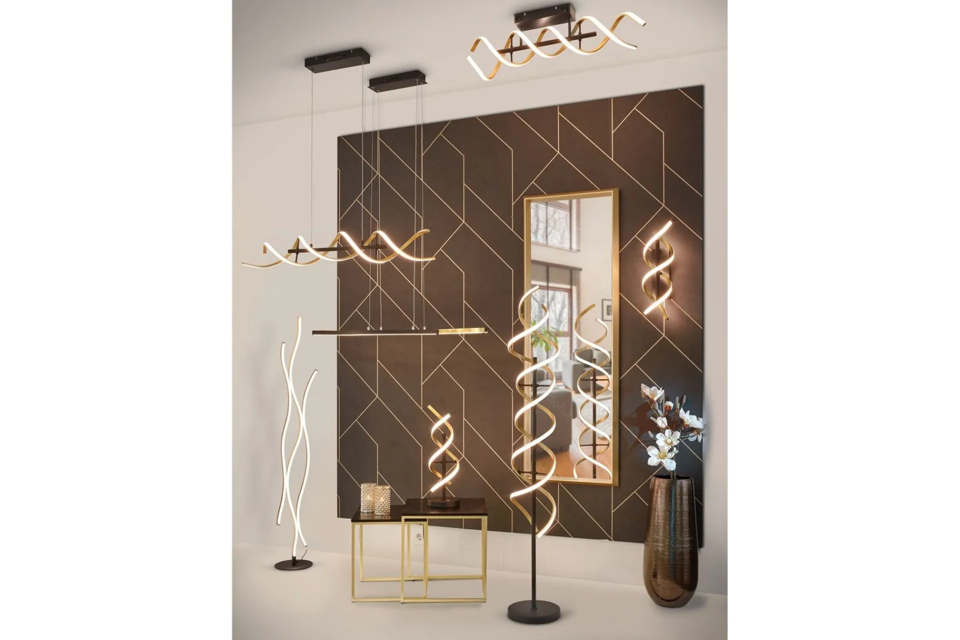 Trio Lighting Sequence LED-Taklampe Matt /Matt Svart