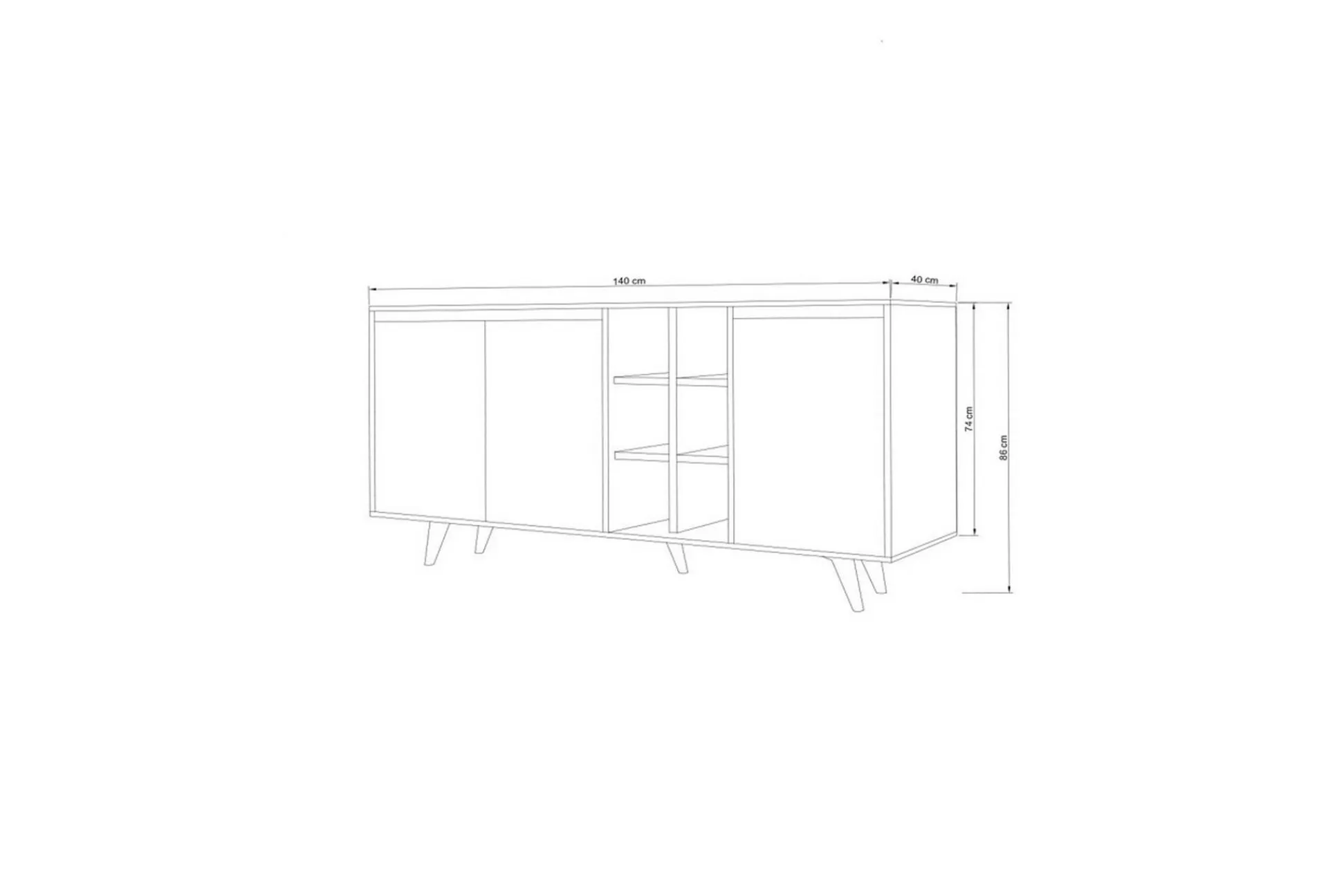 Gangbord|Avlastningsbord-Seria Konsollbord 140 cm Beige