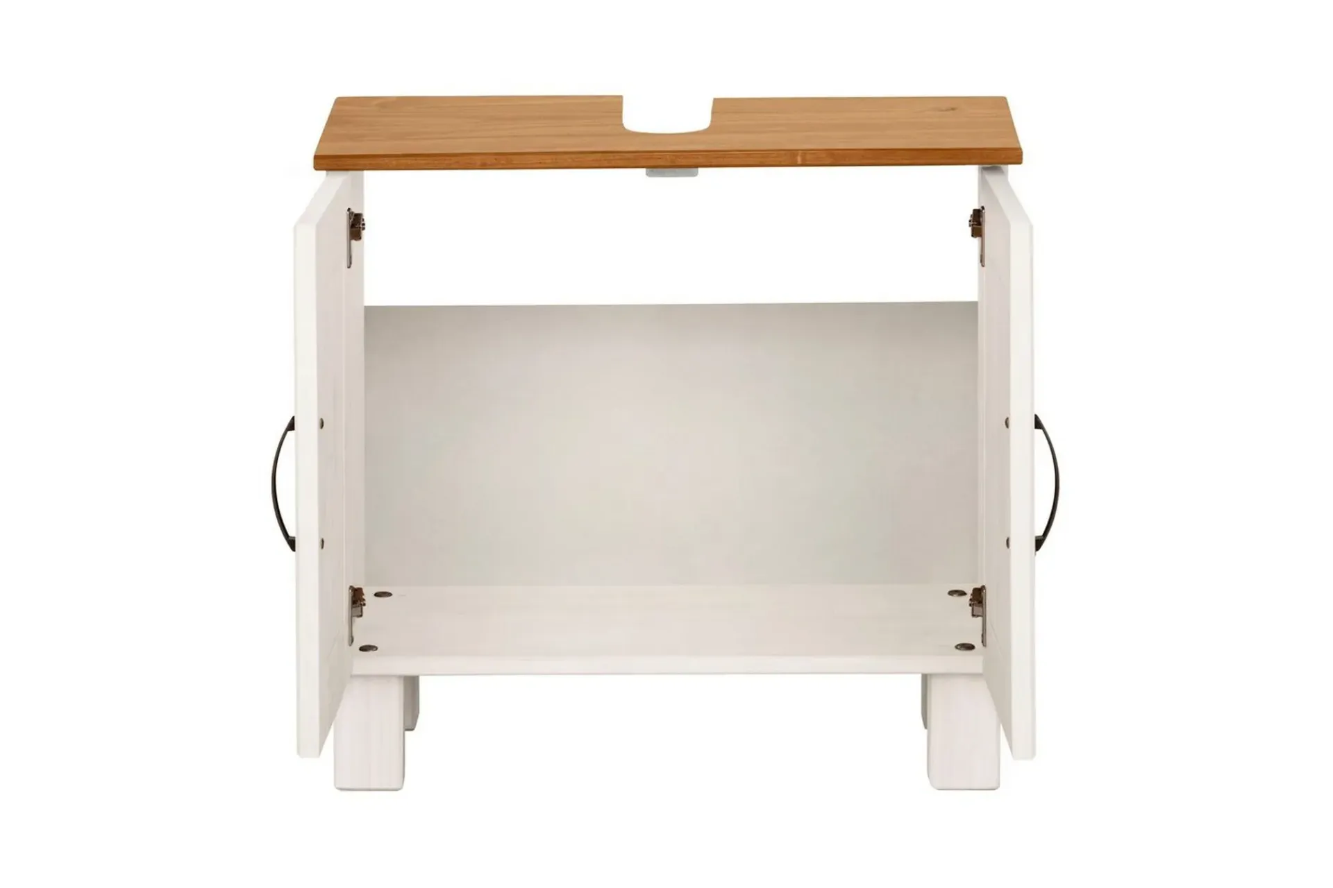 Loft24 Servantskap Alby 2 skuffer, Hvit/Honning