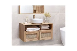 Baderom-Servantskap Rosell 86x40x45 cm Lysfarget tre