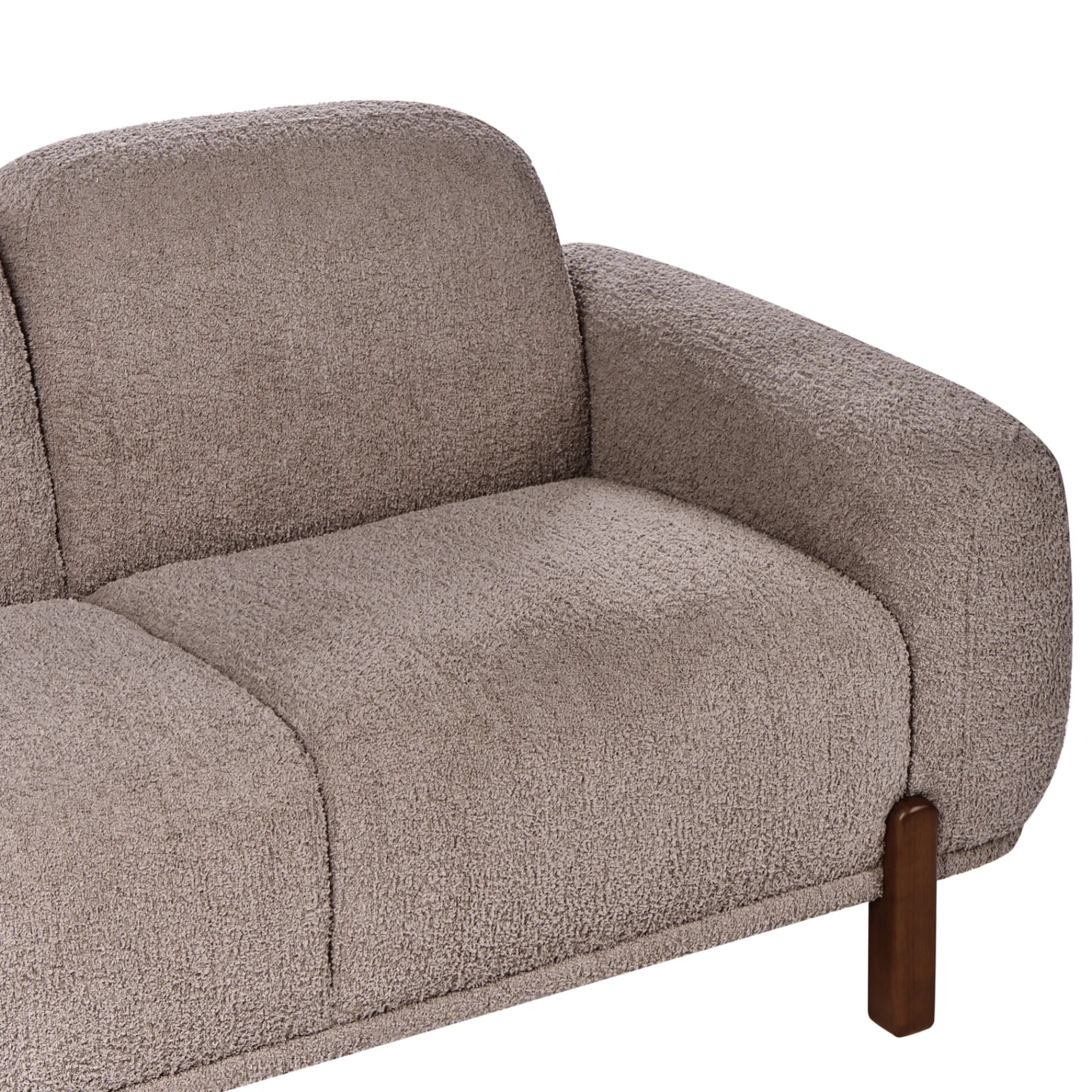 2-seters sofa Odnes i bouclé