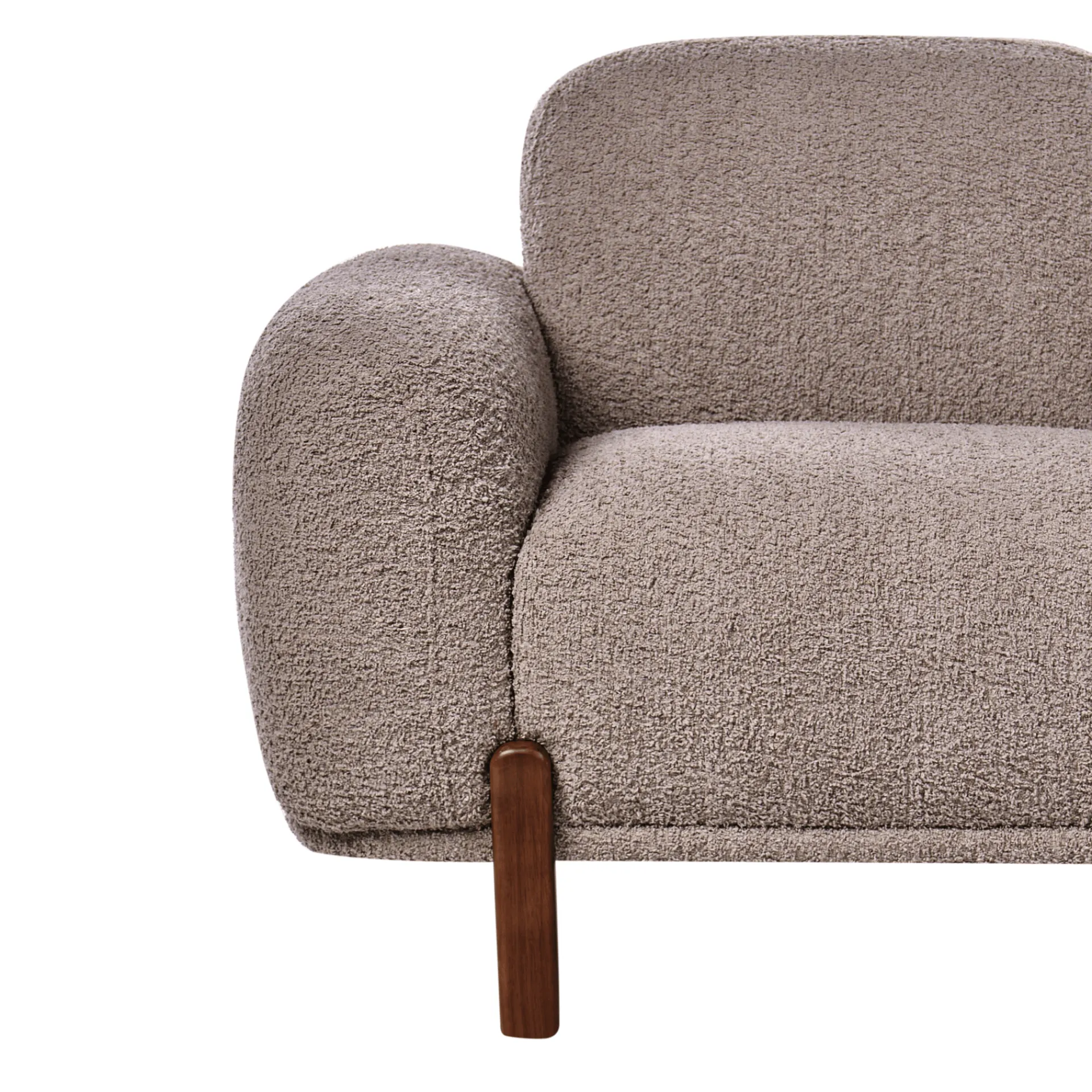 2-seters sofa Odnes i bouclé