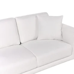 2 Seter Sofa-2-seters sofa Reinen Hvit,Svart