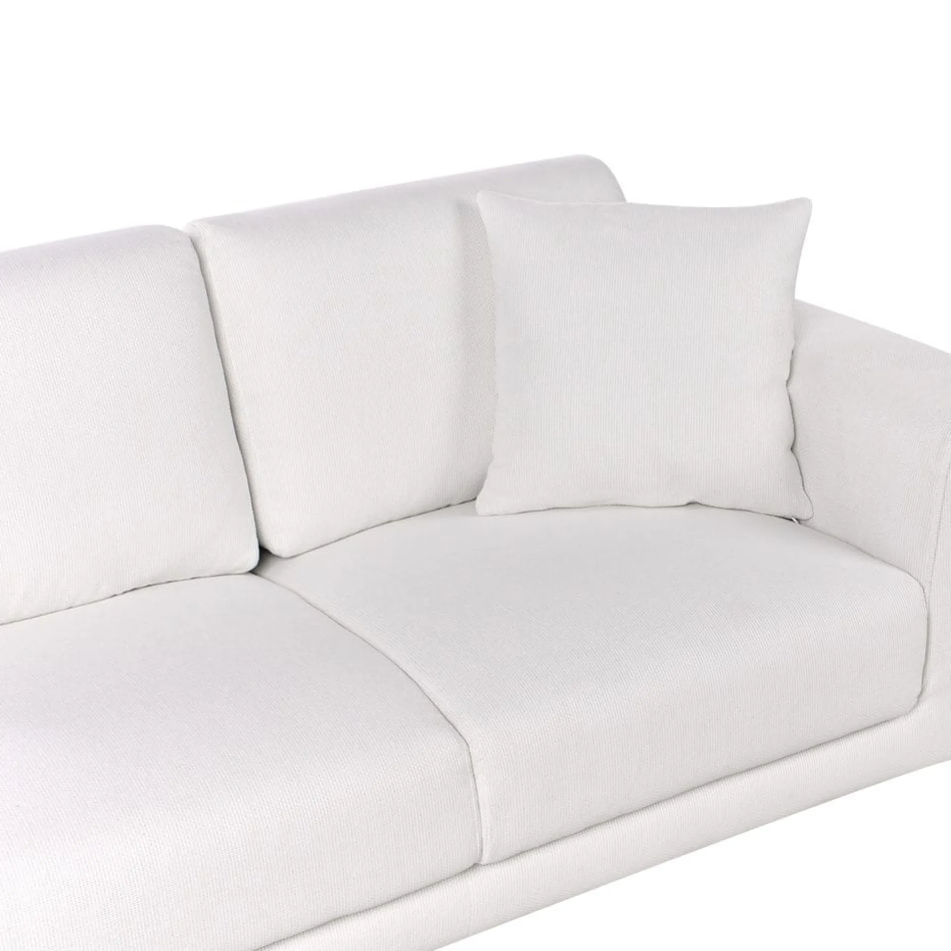 2 Seter Sofa-2-seters sofa Reinen Hvit,Svart