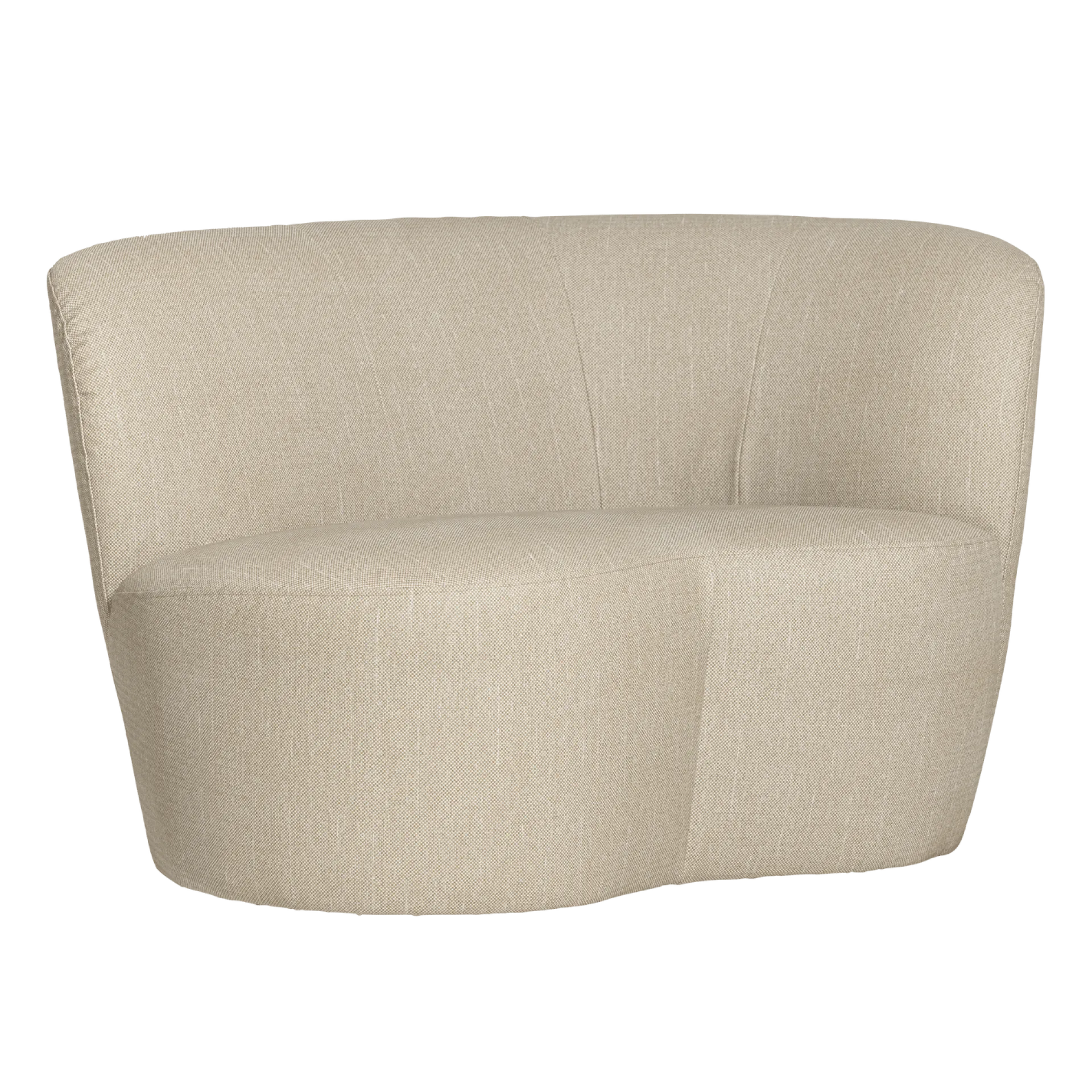 WOOOD Moduler|Moduler-2-seters sofa Stone utendørs høyre sand