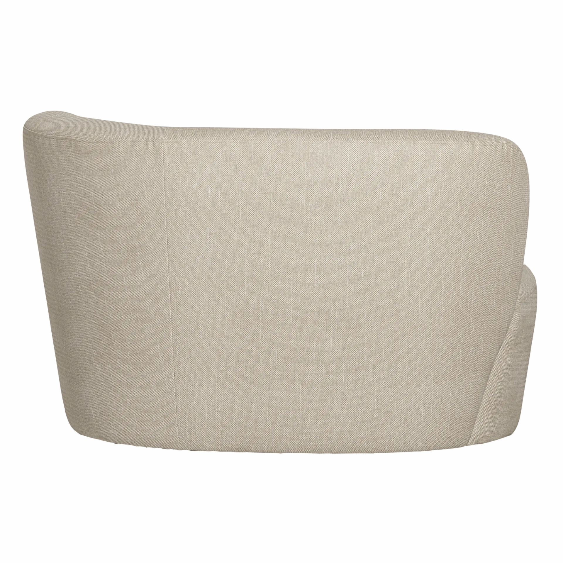 WOOOD Moduler|Moduler-2-seters sofa Stone utendørs høyre sand