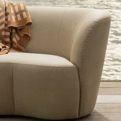 WOOOD Moduler|Moduler-2-seters sofa Stone utendørs høyre sand