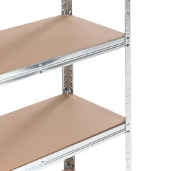 Tilbehør Utendørs-Sett med 2 garasjehyller Xitta 90 cm Sølv/brun
