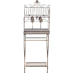 Tilbehør Utendørs-Sett med 2 hyller utendørs Sicily 43/37 cm 30/27 cm Svart