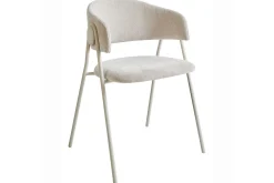 Karmstoler-Sett med 2 spisestuestoler Alanson Beige