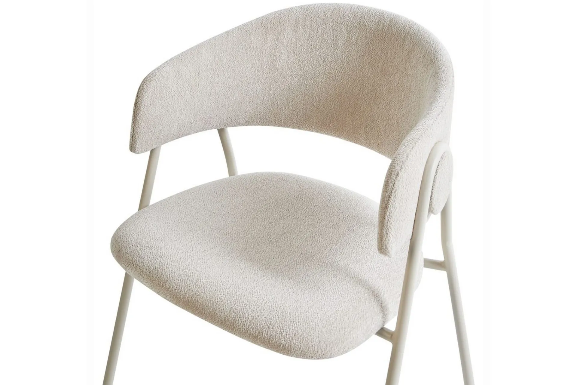 Karmstoler-Sett med 2 spisestuestoler Alanson Beige