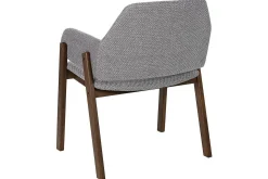 Karmstoler-Sett med 2 spisestuestoler Albion Grey,Brun