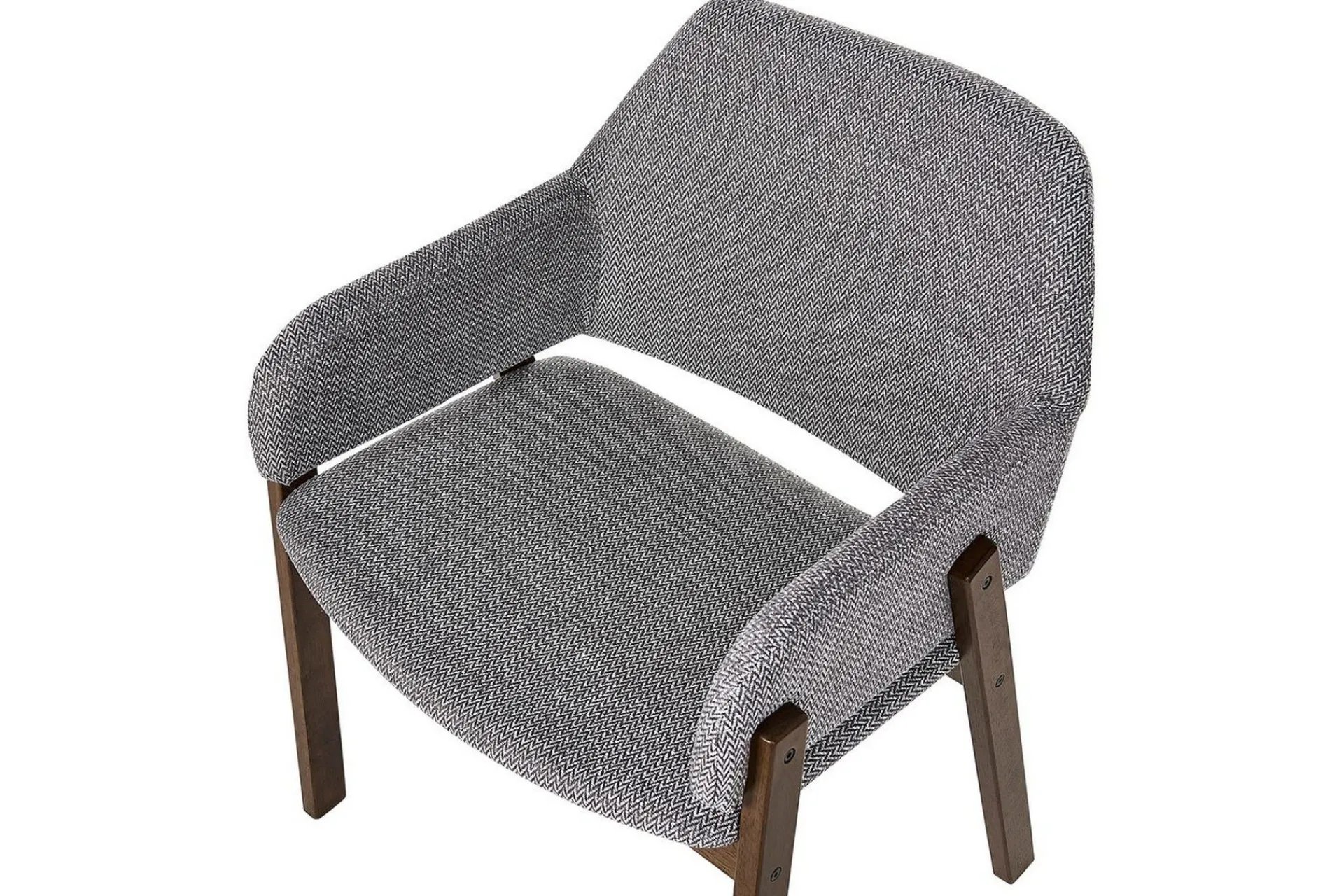 Karmstoler-Sett med 2 spisestuestoler Albion Grey,Brun