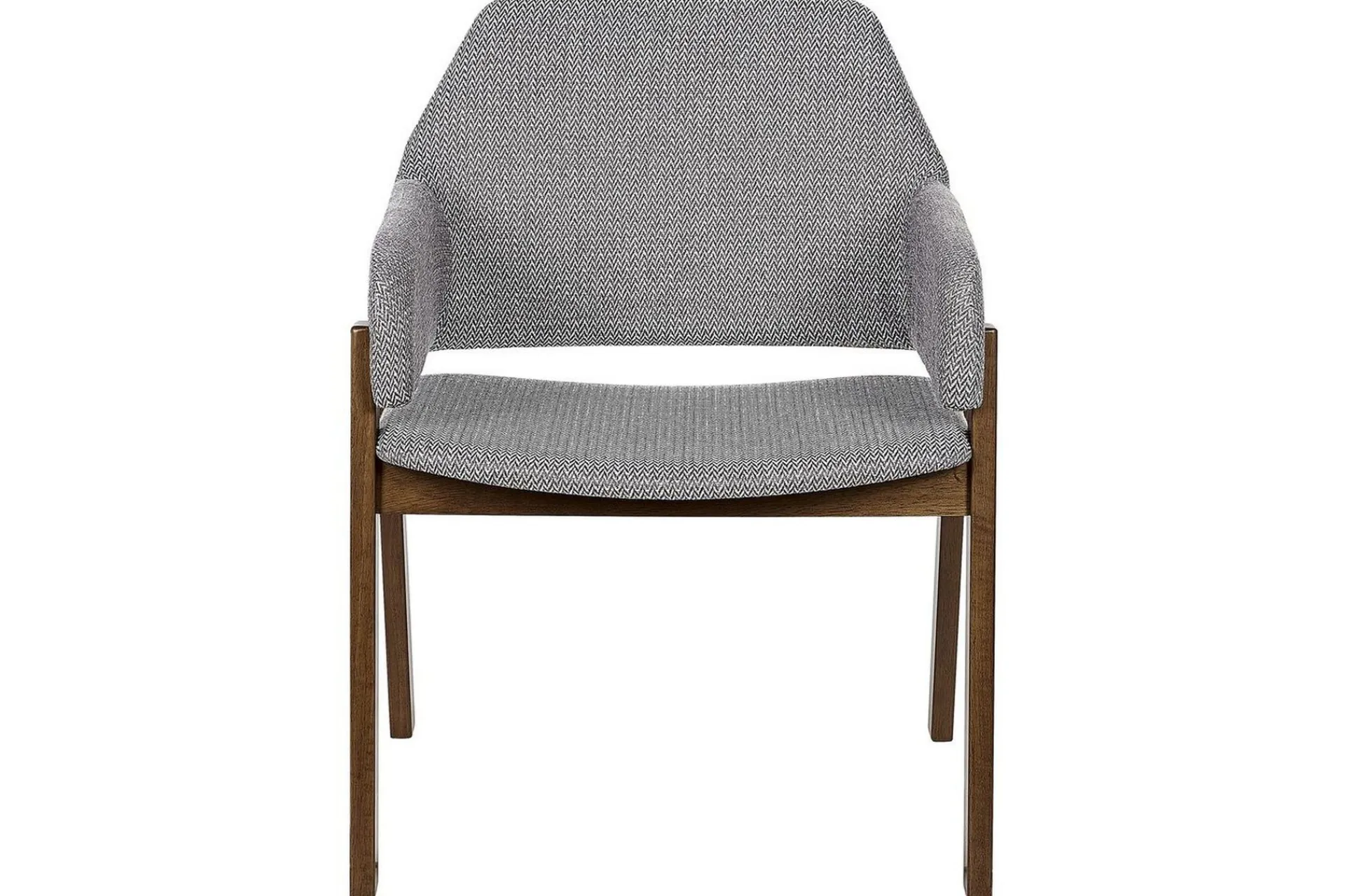 Karmstoler-Sett med 2 spisestuestoler Albion Grey,Brun