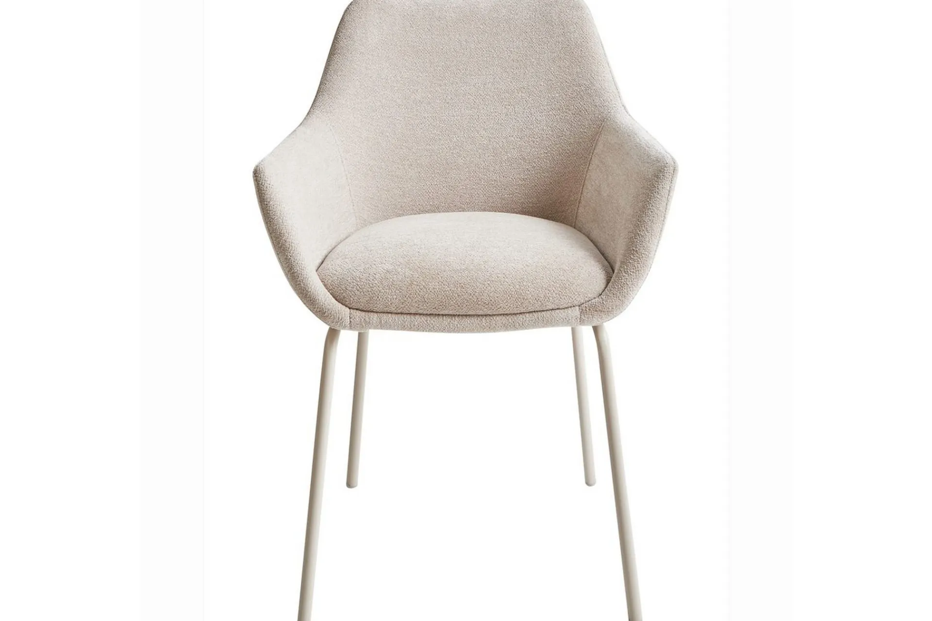 Karmstoler-Sett med 2 spisestuestoler Bowdon Beige