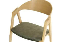 Karmstoler-Sett med 2 spisestuestoler Yuba Brun,Grön