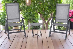 Balkongmøbler-Seville Sidebord Rund Ø45 cm Svart