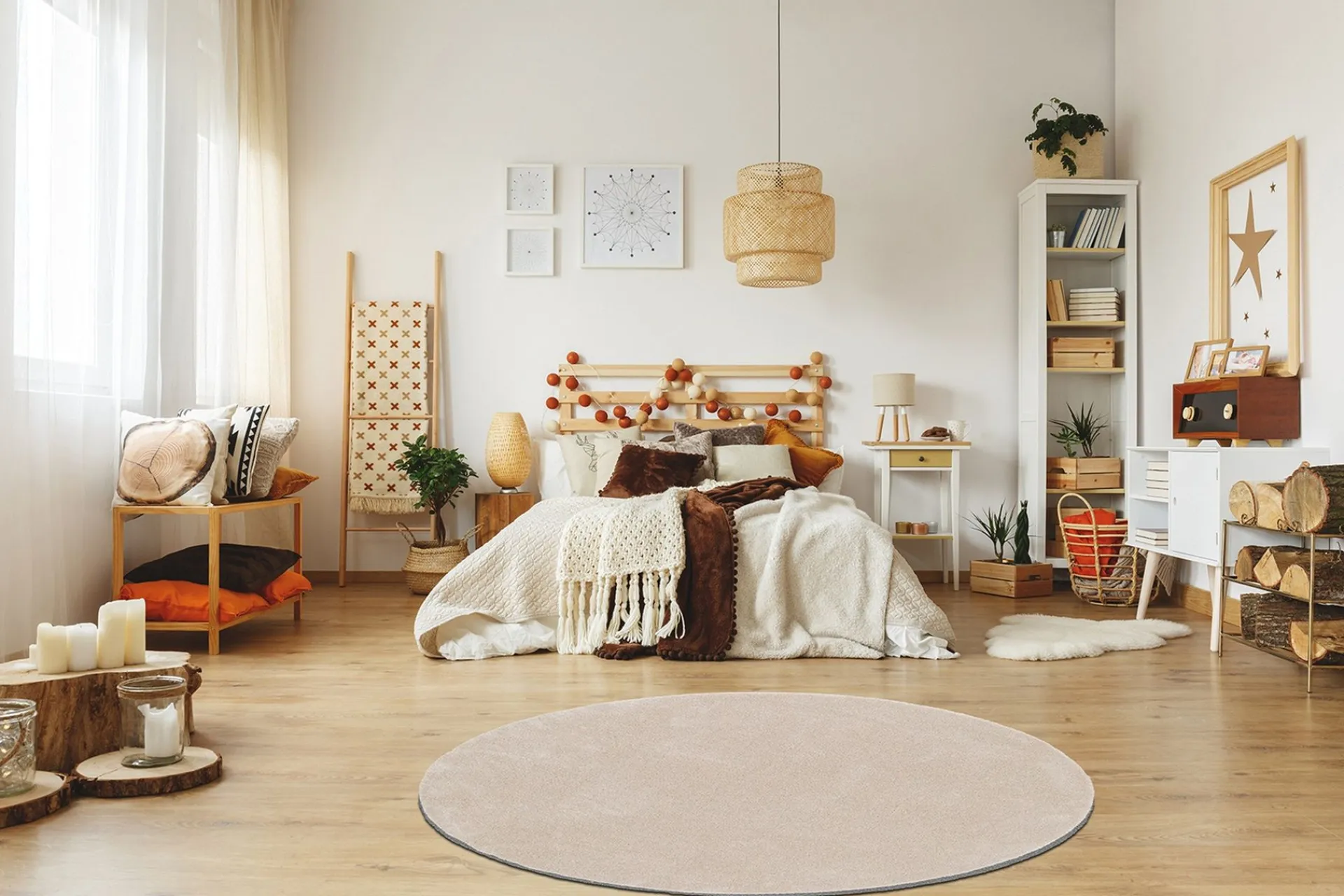 KM Home Sheraton Ryematte Rund 240 cm
