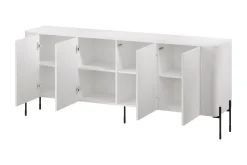 Sideboard & Skjenker-Sherie Skjenk 190x40 cm Svart,Brun