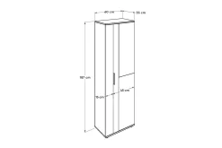 Skohylle & Skostativ|Gangoppbevaring-Shoe Cabinet Hvit